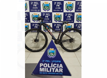 Imagem de compartilhamento para o artigo Mulher é flagrada andando com bicicleta furtada em Costa Rica da MS Todo dia